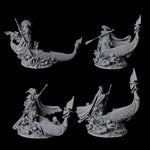 Four Punting Gondoliers of the River Styx