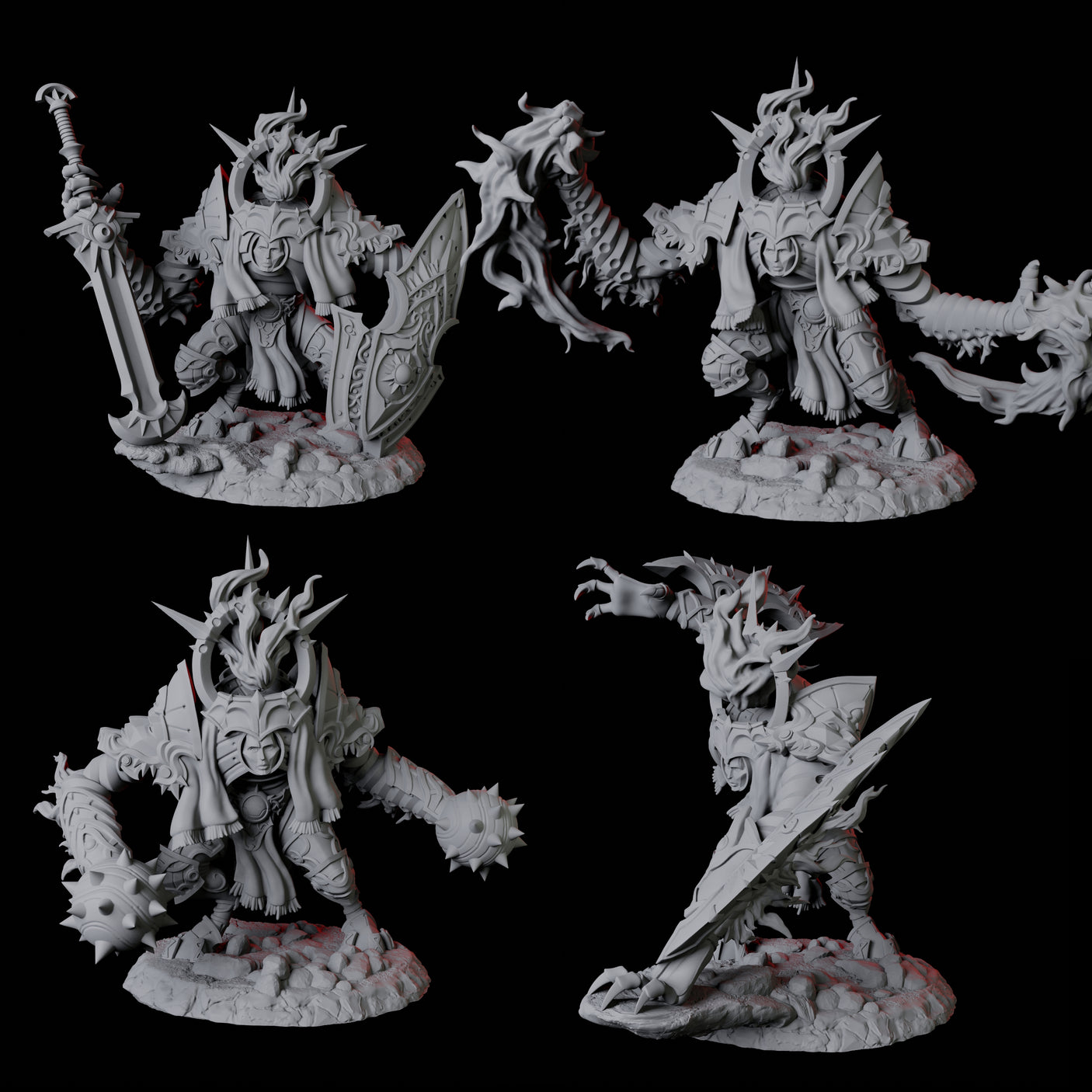 Four Surging Bastion Archons