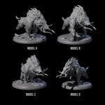 Four Roaming Giant Hogs