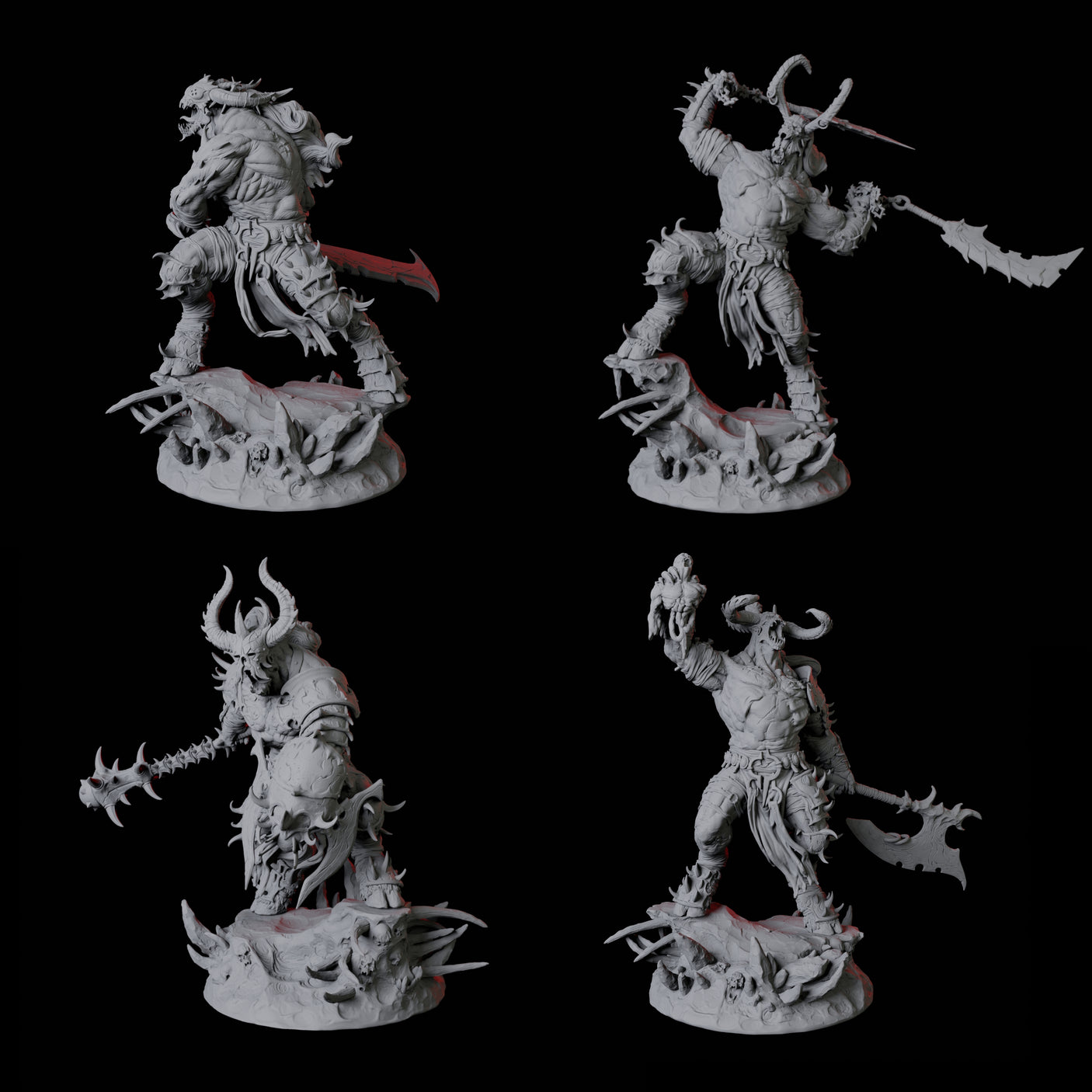 Four Savage Roru Demons