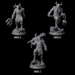 Three Grizzly Minotaur Warriors