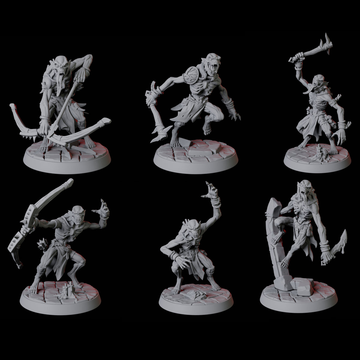 Six Creeping Ghouls