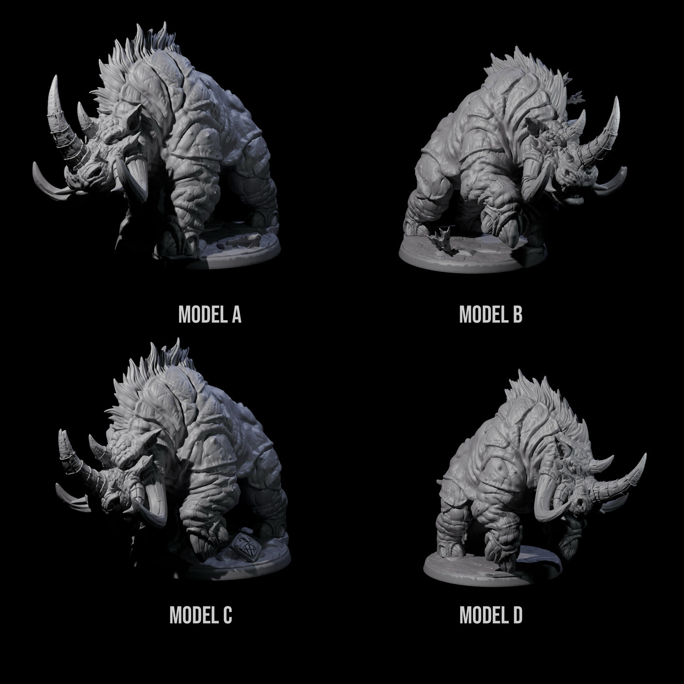 Four Tundra Rhinos