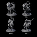 Four Honourable High Elf Riders on Giant Elks