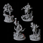 Four Goat Mounted Royal Guards