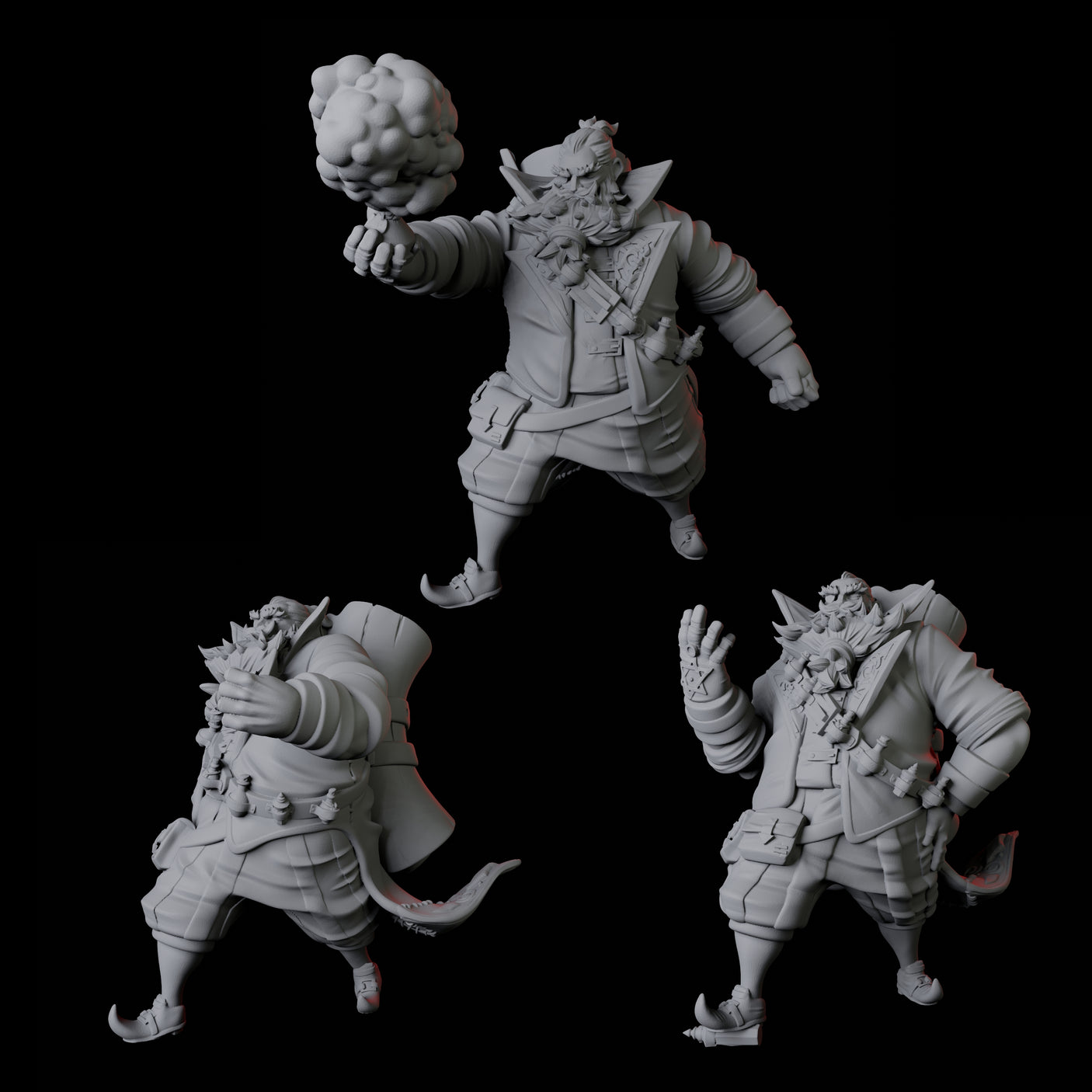 Three Portly Alchemists