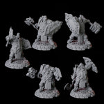 Five Heavy Armoured Dwarf Warriors