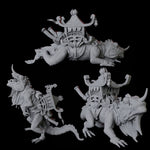 Three Howdah Lizards