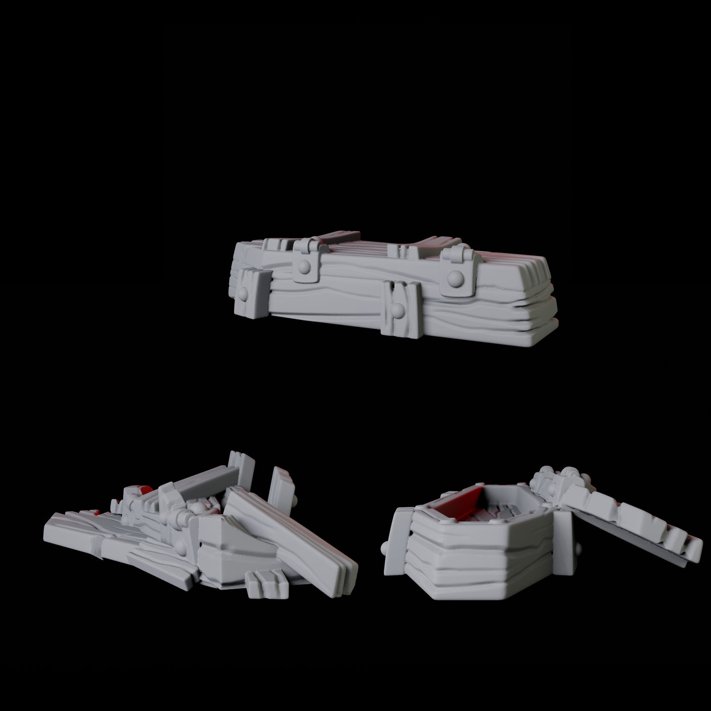 Trio of Breaking Coffins