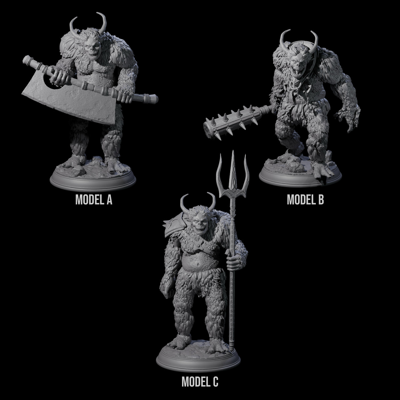 Three Snow Trolls