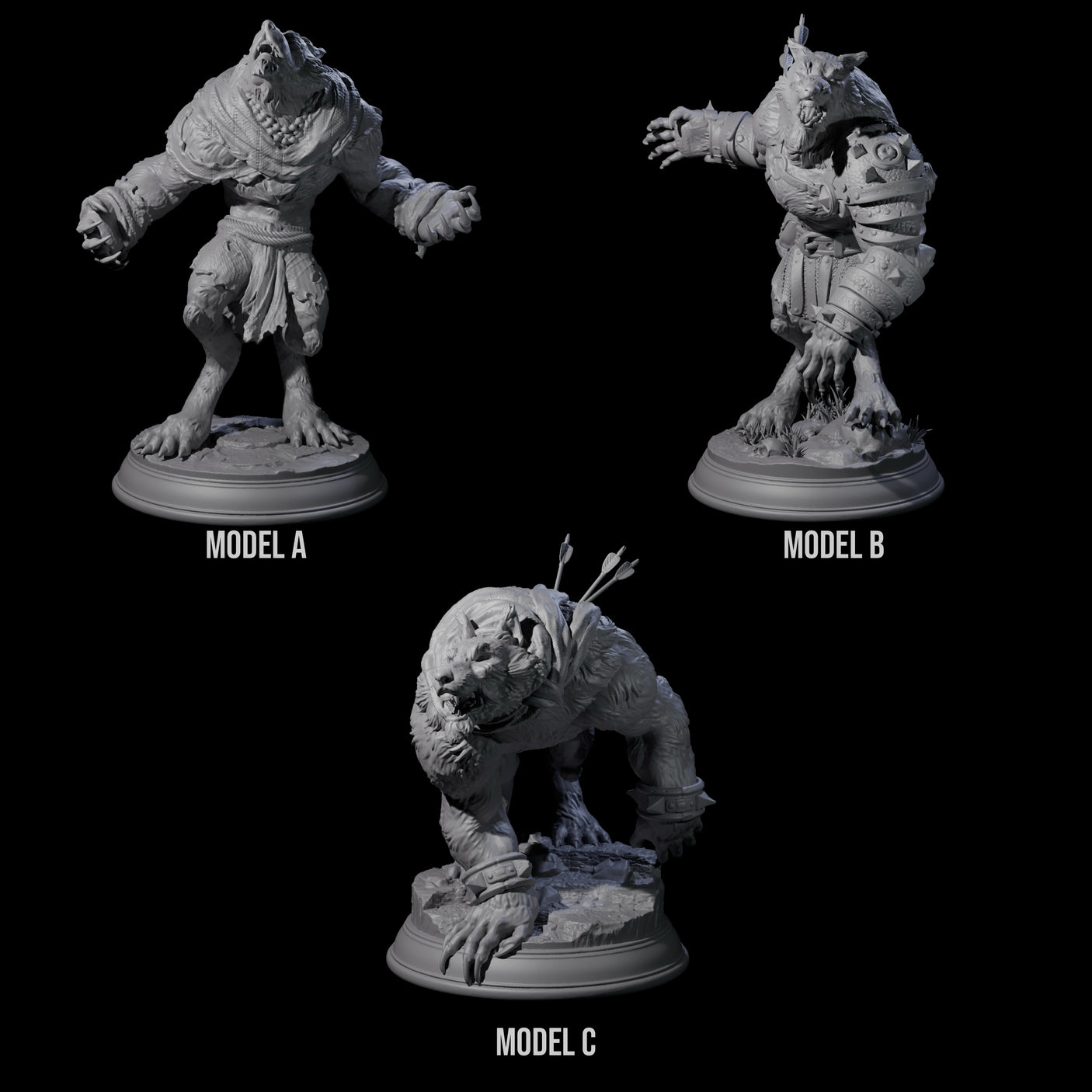 Three Out of Control Werewolves