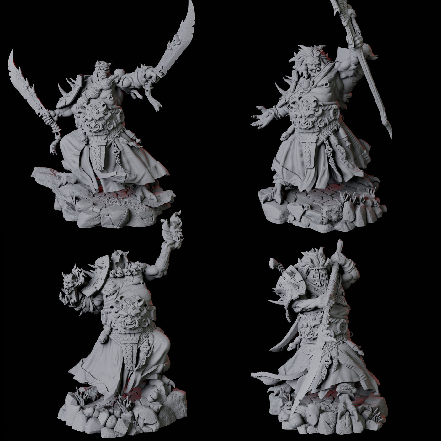 Four Towering Oni Demons
