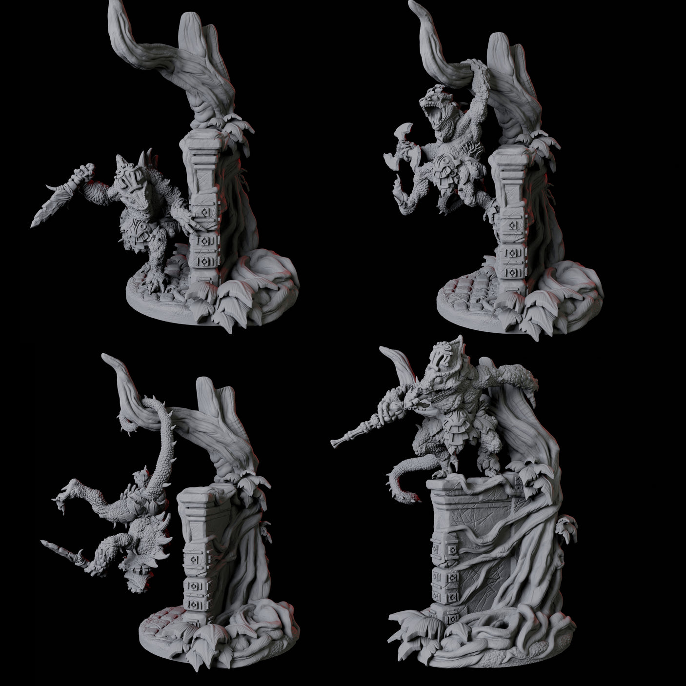 Four Grung Rogues