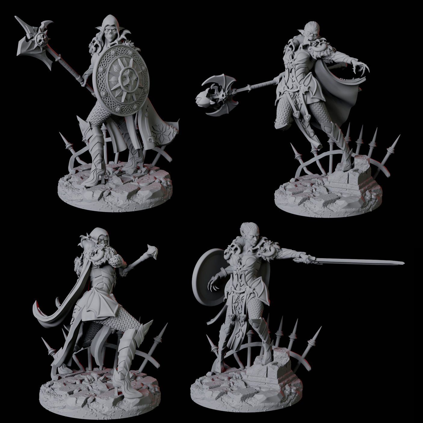 Four Vampire Warriors