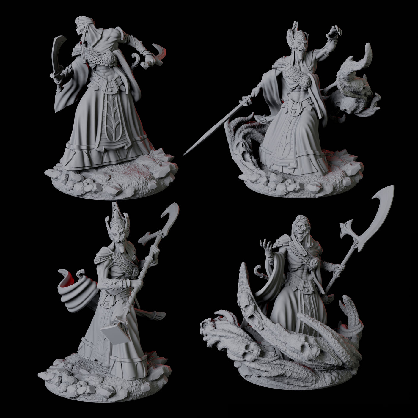 Four Mummy Sandmancers