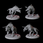 Four Smoking Hell Hounds