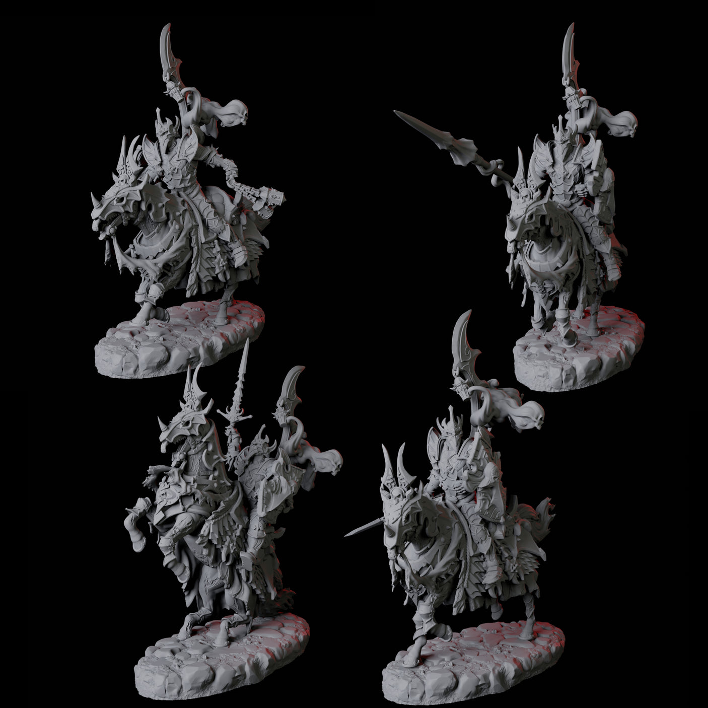 Four Stalking Mounted Revenants