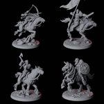 Four Northmen Warrior Horsemen