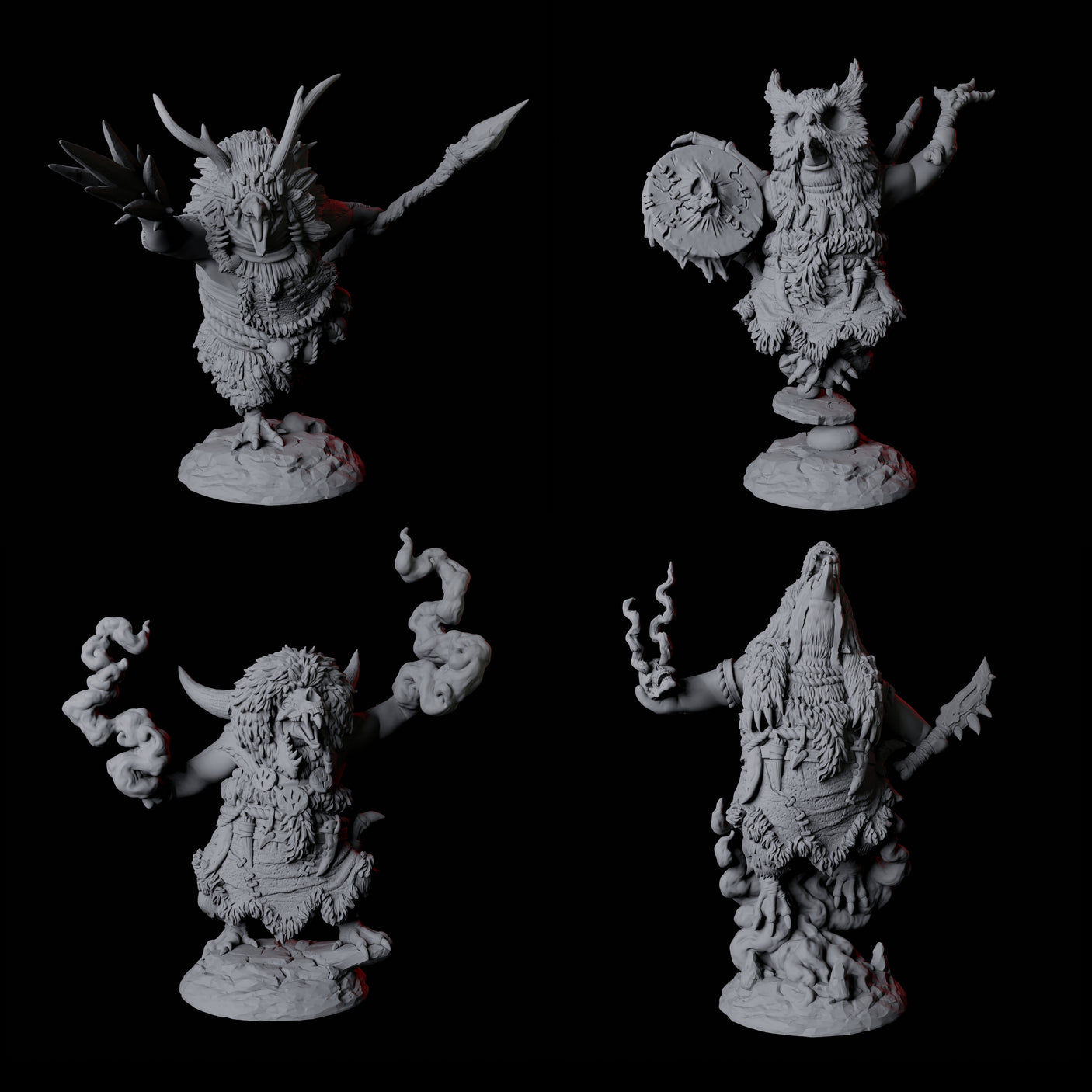 Four Forest Dohwar Shamans