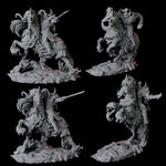 Four Charging Hellknights