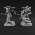 Spear Thrust Snarling Naga Warrior