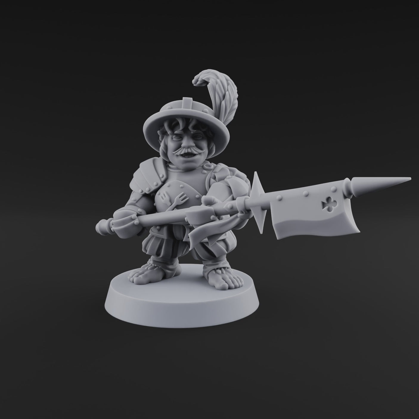 Feather Flourishing Halfling Halberdiers A