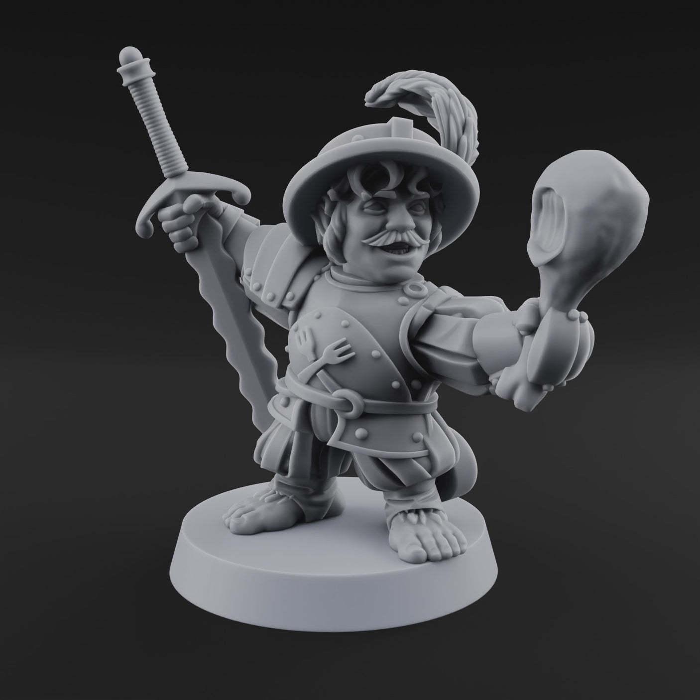 Swinging Low Halfling Greatsword Unit A