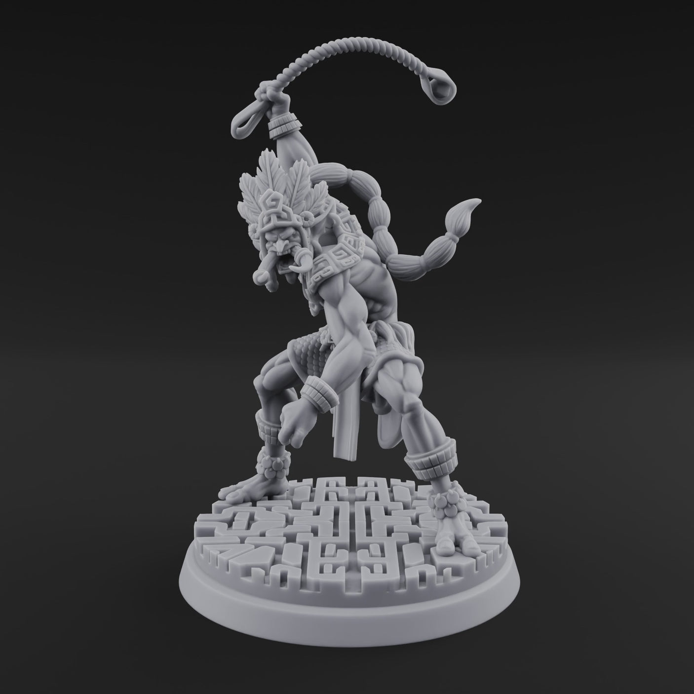 Aztec Inspired Spear Hobgoblin Warrior B