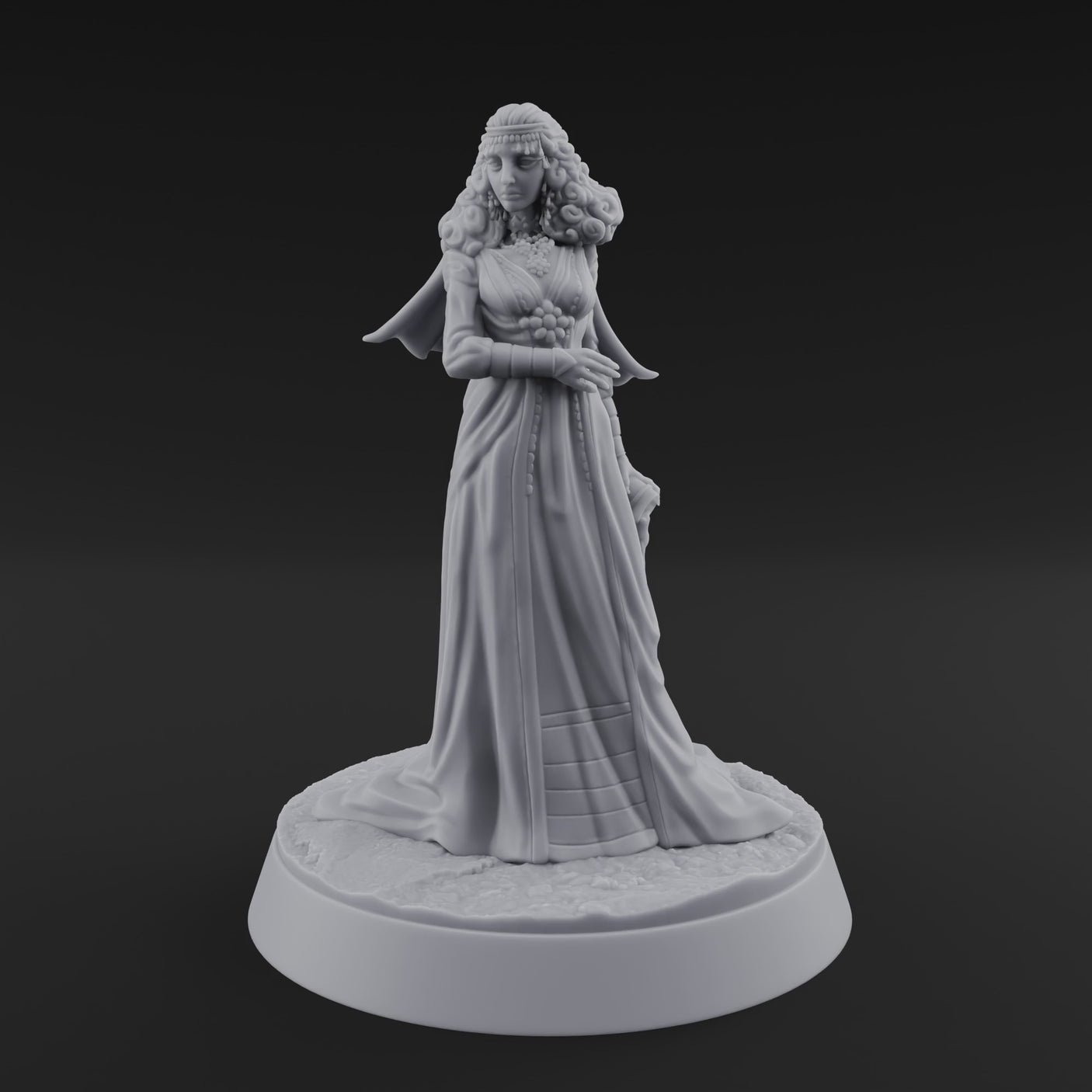 Flowing Regally Human Noble
