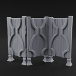 Carved-Panel Privacy Screen