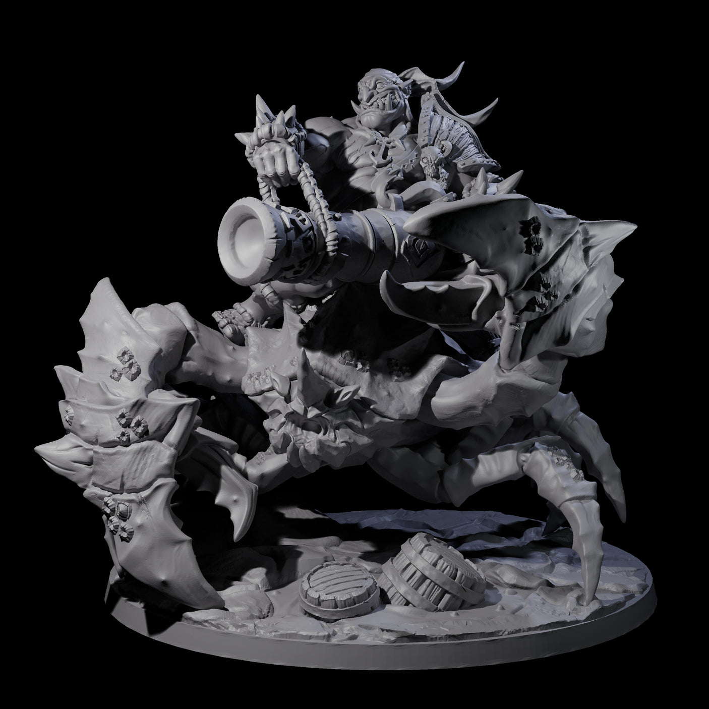 Mega Cannon Ogre riding a Giant Crab