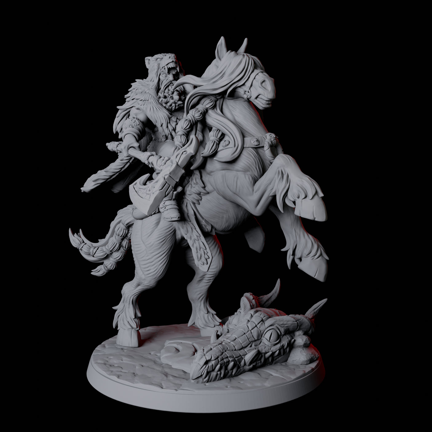 Horse Riding Northman Barbarian Chief