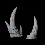 Two Carved Tusks