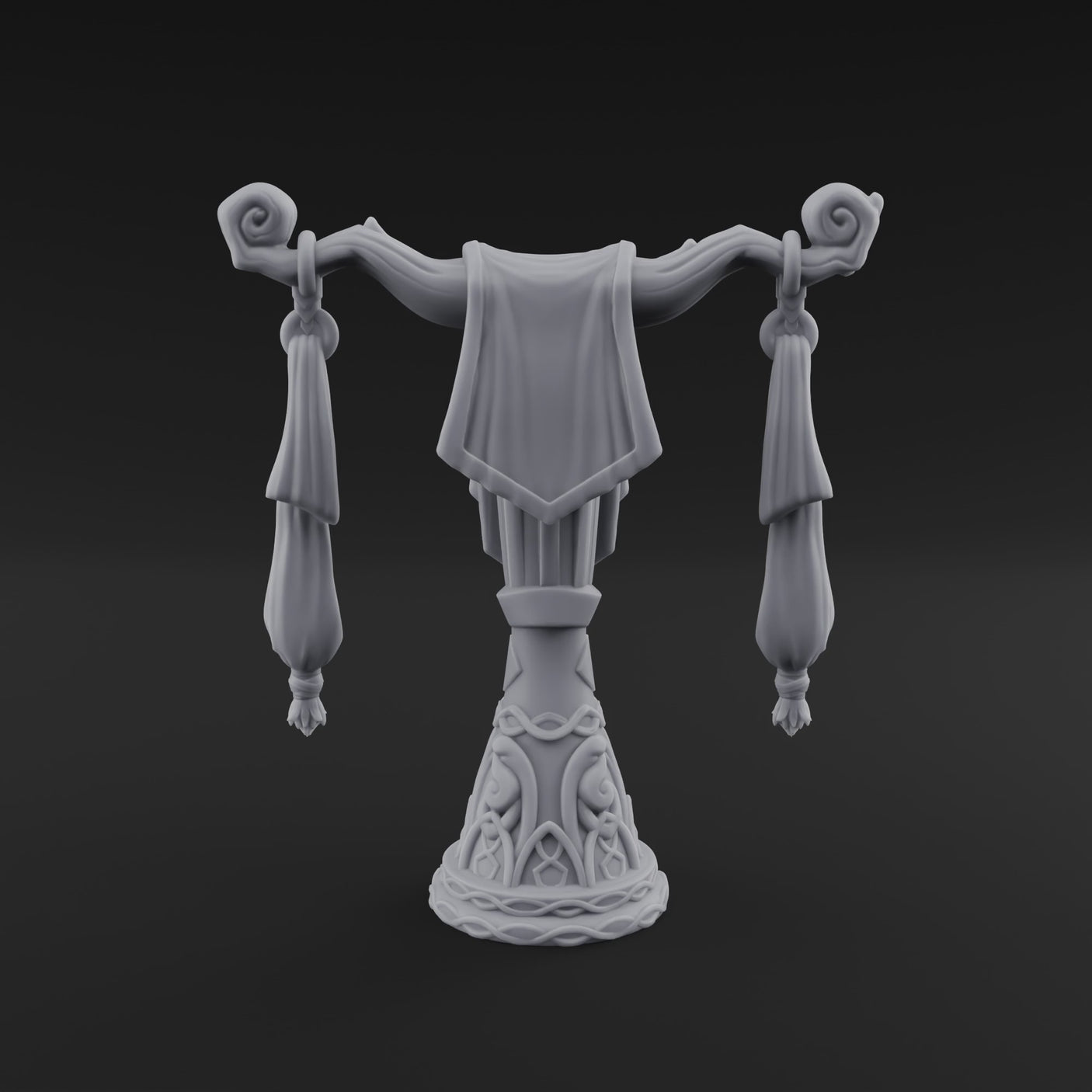 Tasseled Ballroom Banner Stand