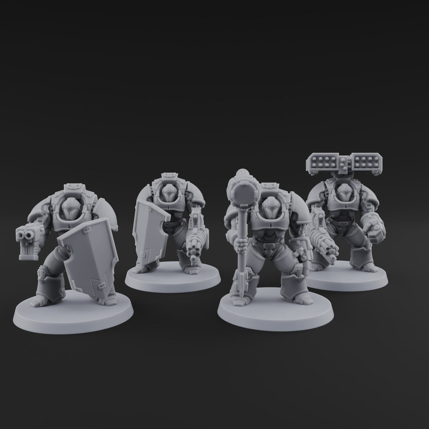 Grimdark Heavy Assault Exo-Armour Troopers