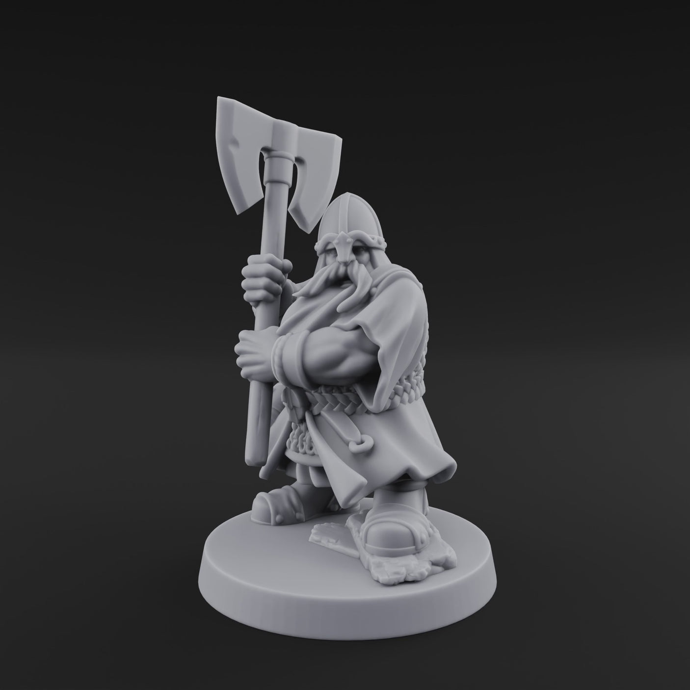 Rock Standing Dwarf Warrior