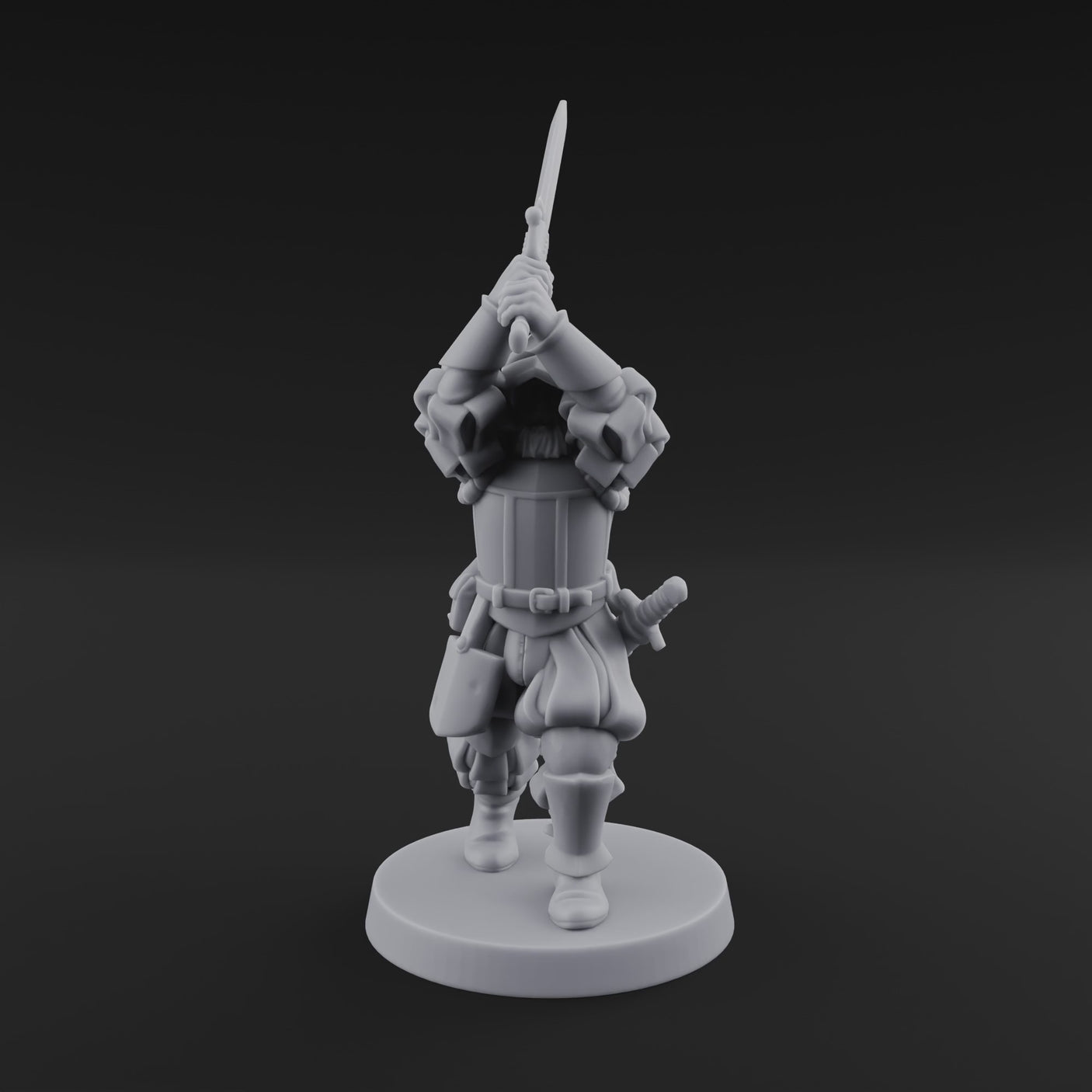 Sword Held High Human Landsknecht