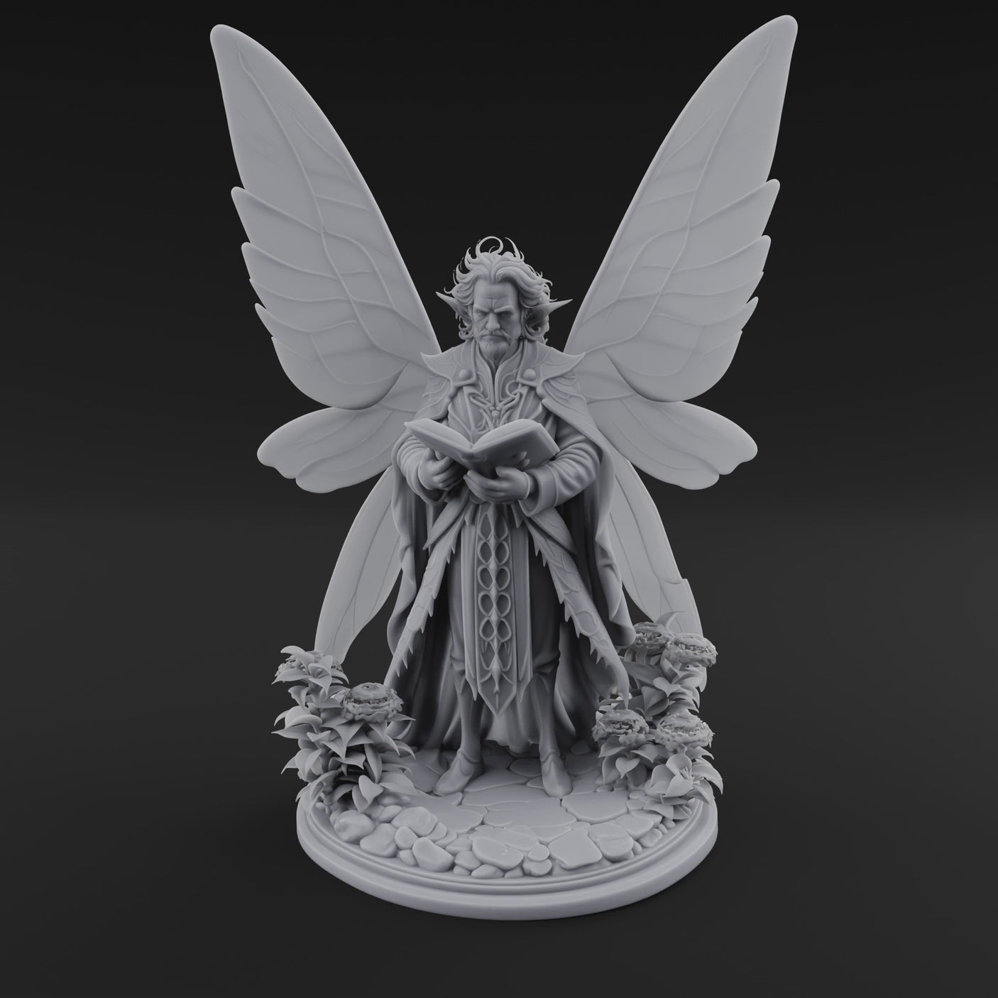 Scripture Clutching Fey Lord