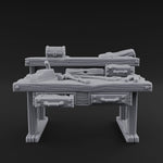 Supply-Laden Woodworker's Bench
