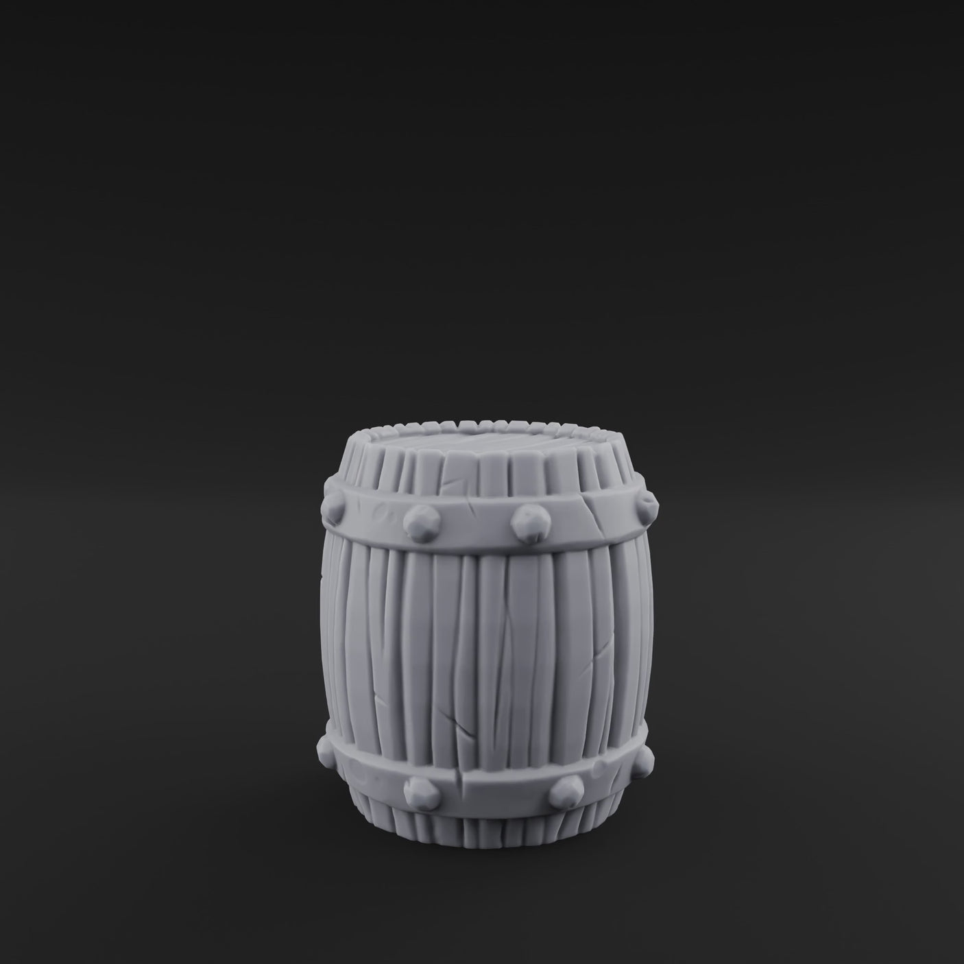 Brass-Banded Storage Barrel