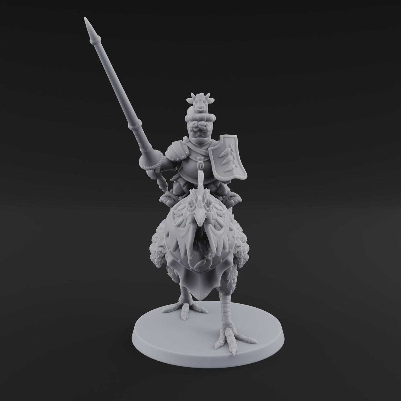 Regally Mounted Halfling Chicken Riders B