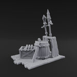 Spiked-Guard Weapon Rack Display