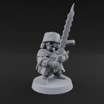 Swinging Low Halfling Greatsword Unit D