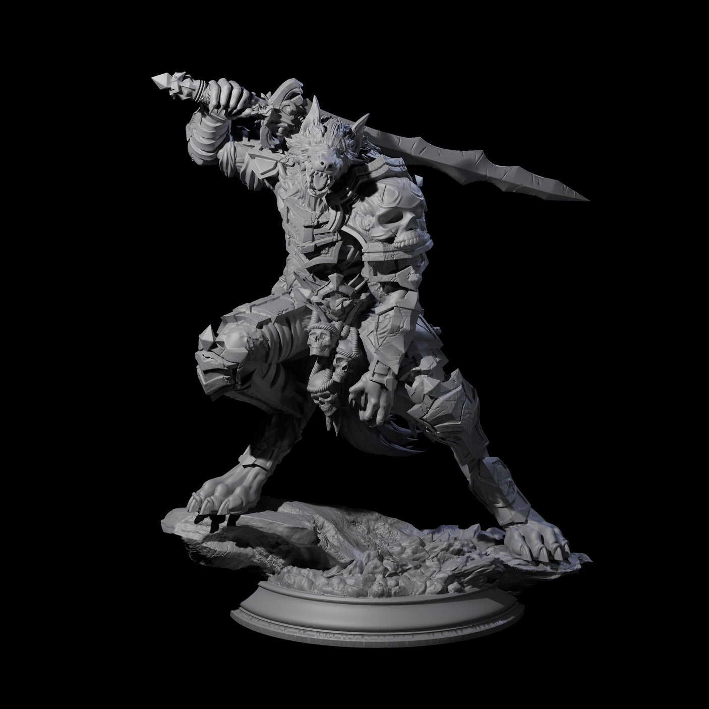 Poised Werewolf Fighter