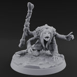 Wand Raised Cackling Goblin Sorcerer