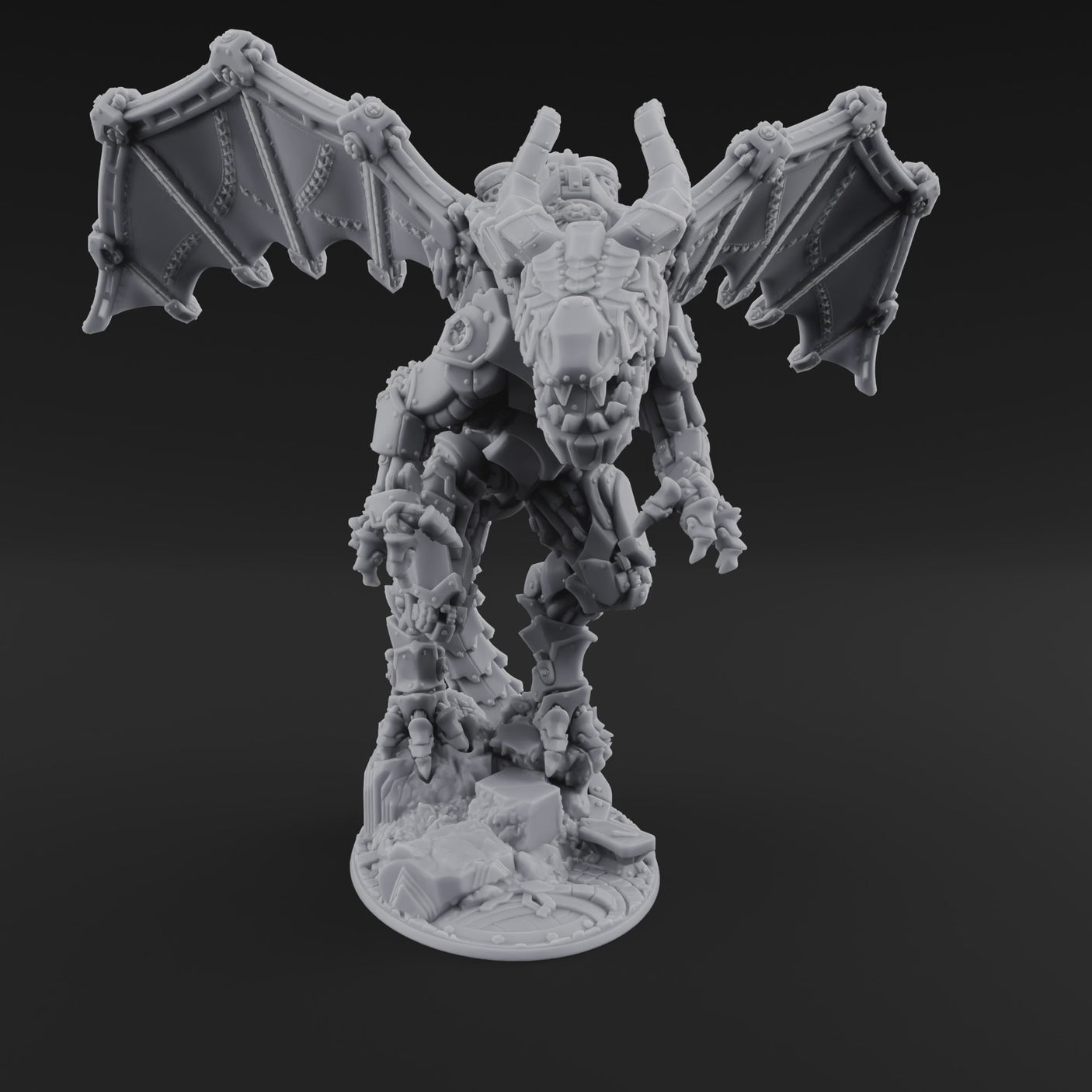 Wings Spread Wide Steam Dragon Lord