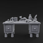 Fluted-Leg Scribe's Desk