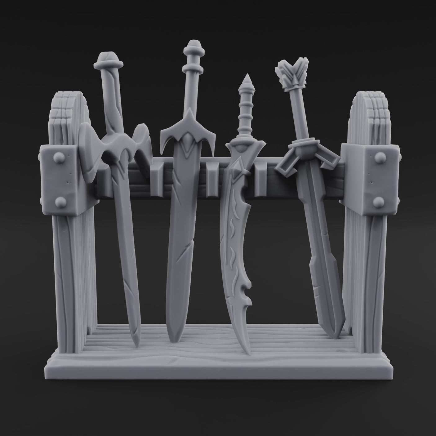 Ceremonial-Display Weapon Rack