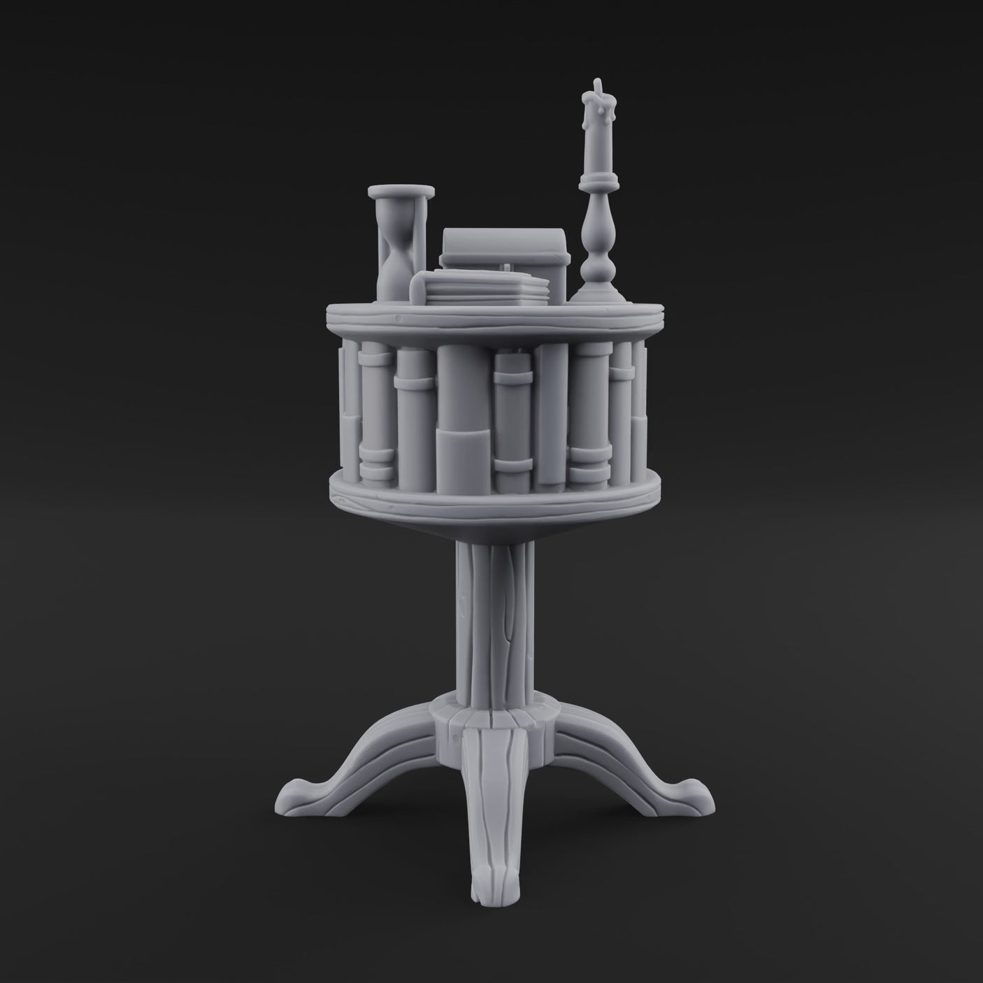 Pedestal-Mounted Display Curio Table