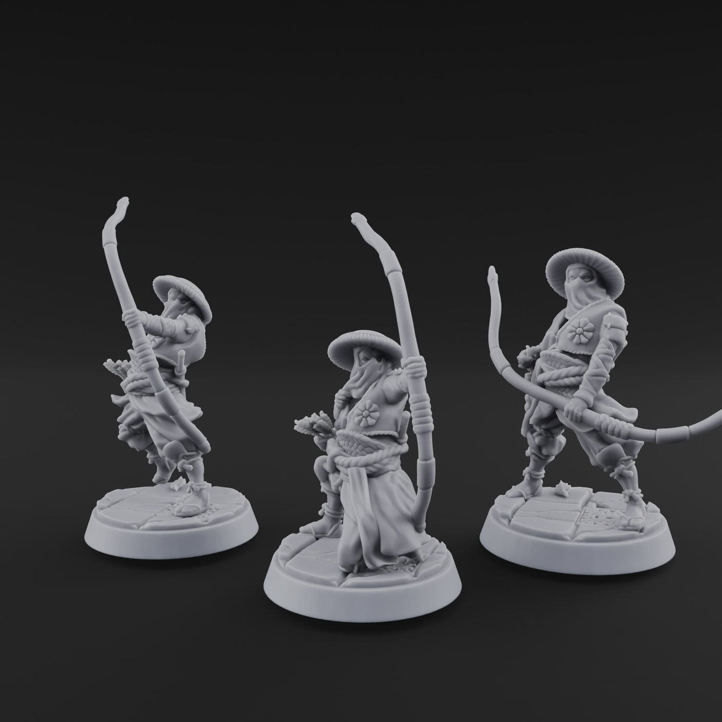 Bow Flexing Ashigaru Archers